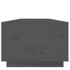 vidaXL Mesa de centro de madera maciza de pino gris 100x50x35 cm