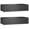 vidaXL Fundas muebles jard&iacute;n 2 uds 12 ojales rectangular 315x160x75 cm