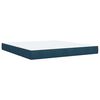 vidaXL Cama box spring con colch&oacute;n terciopelo azul oscuro 180x200 cm