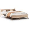 vidaXL Estructura de cama sin colch&oacute;n madera maciza de pino 160x200 cm