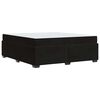 vidaXL Estructura de cama con colchón Negro 180 x 200 cm tela