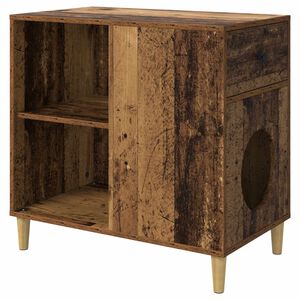 vidaXL Casa para Gatos Madera vieja 72 x 42.5 x 70 cm