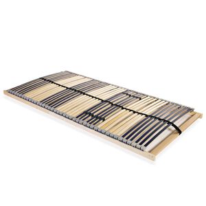 vidaXL Somier de l&aacute;minas sin colch&oacute;n con 42 listones 7 zonas 100x200cm