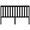 vidaXL Cabecero de cama madera maciza de pino negro 166x4x100 cm