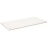 vidaXL Tablero de escritorio madera maciza pino blanco 110x55x2,5 cm