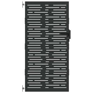 vidaXL Puerta de jard&iacute;n acero corten dise&ntilde;o cuadrado 85x200 cm