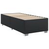 vidaXL Cama box spring con colchón cuero sintético negro 100x200 cm
