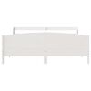 vidaXL Estructura de cama sin colch&oacute;n madera maciza blanca 200x200 cm