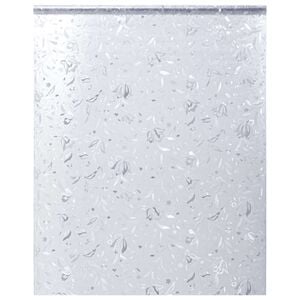 vidaXL L&aacute;mina de ventana esmerilada patr&oacute;n de flor PVC 90x500 cm