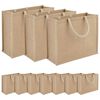 vidaXL Bolsas de yute 10 pcs Natural 42 x 33 x 19 cm 100% Yute Tossa