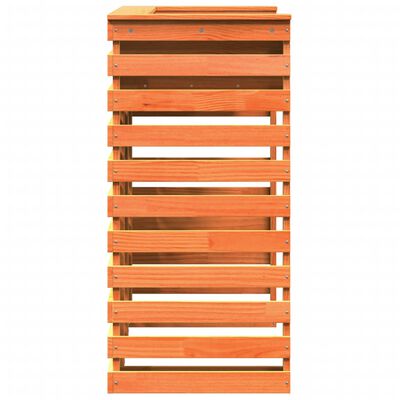 vidaXL Mesa alta bar de jardín madera pino marrón cera 113,5x50x103 cm