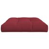 vidaXL Coj&iacute;n para muebles de palets tela rojo tinto 120x80x12 cm