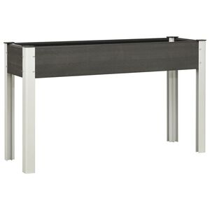 vidaXL Arriate de jard&iacute;n WPC gris 120x40x75 cm