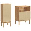 vidaXL Juego de muebles de ba&ntilde;o con caj&oacute;n FLORO 2 pcs Marr&oacute;n cera