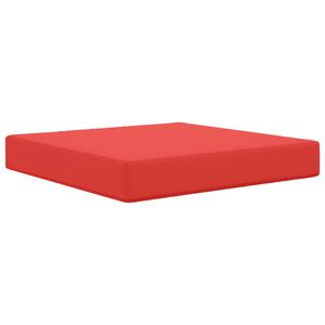 vidaXL Coj&iacute;n para sof&aacute; de exterior Rojo 60 x 60 x 8 cm Poli&eacute;ster