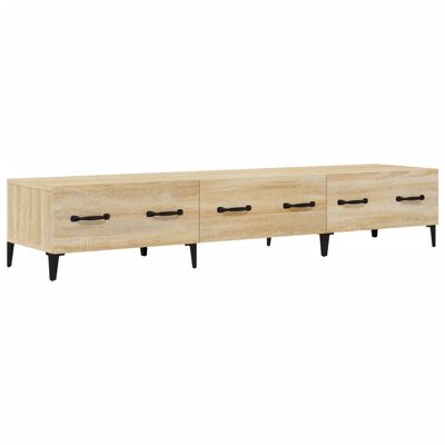 vidaXL Mueble de TV madera contrachapada roble Sonoma 150x34,5x30 cm