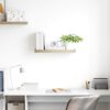 vidaXL Estante flotante de pared MDF color roble 60x23,5x3,8 cm