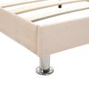 vidaXL Estructura de cama de tela beige 180x200 cm