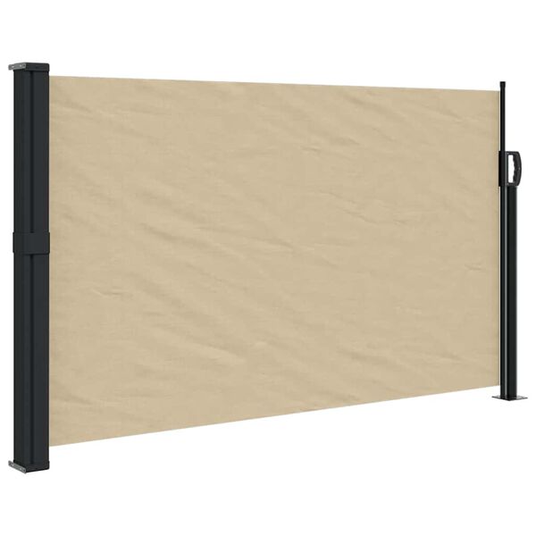 vidaXL Toldo lateral retráctil beige 117x300 cm