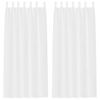 vidaXL Cortina de Voil&eacute; 2 uds. 225 x 140 cm Poli&eacute;ster