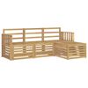vidaXL Conjunto de sof&aacute;s de exterior 4 uds. Blanco