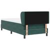 vidaXL Cama tipo Box Spring Verde oscuro 100 x 200 cm Terciopelo