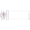 vidaXL Toldo lateral retr&aacute;ctil para patio gris 200x500 cm