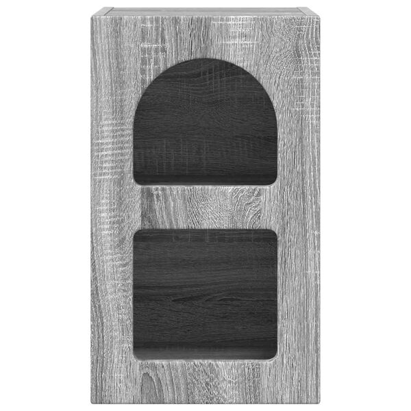 vidaXL Mesita de Noche Gris Sonoma 29,5 x 33,5 x 50 cm