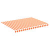 vidaXL Tela de repuesto para toldo amarillo y naranja 4x3 m poli&eacute;ster