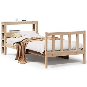 vidaXL Estructura de cama sin colch&oacute;n madera maciza de pino 90x190 cm