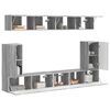vidaXL Conjunto de mueble de TV 5 pcs Gris Sonoma Madera de ingenier&iacute;a