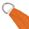 vidaXL Toldo de vela triangular tela Oxford naranja 3,6x3,6x3,6 m