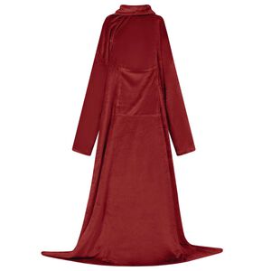 vidaXL Sudadera manta Rojo Burdeos Tama&ntilde;o F Franela