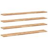 vidaXL Estante flotante 4 uds madera acacia acabado aceite 140x20x2 cm