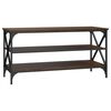 vidaXL Mueble para TV madera contrachapada marr&oacute;n roble 100x40x50 cm
