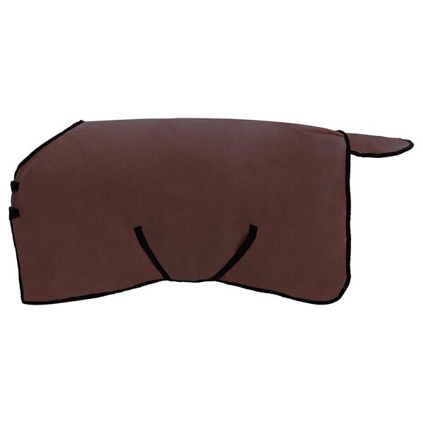 vidaXL Manta para Caballo Marr&oacute;n Oscuro Completo Poli&eacute;ster