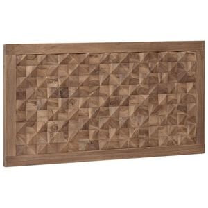 vidaXL Cabecero de Cama Natural Madera de teca maciza