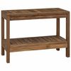 vidaXL Mesa Lateral de Ba&ntilde;o con almacenamiento Natural 60 x 30 x 45 cm