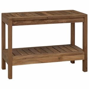 vidaXL Mesa Lateral de Ba&ntilde;o con almacenamiento Natural 60 x 30 x 45 cm