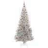 vidaXL Árbol de Navidad con 300 LED con soporte Plateado 240 cm PET