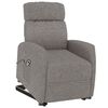 vidaXL Sill&oacute;n elevable tela gris taupe