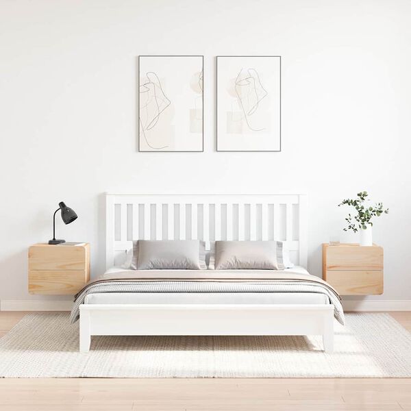 vidaXL Mesita de Noche con caj&oacute;n 2 pcs Natural 39 x 34 x 33 cm