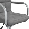 vidaXL Silla de comedor giratoria tela gris claro