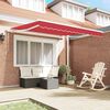 vidaXL Toldo Retr&aacute;ctil Rojo 300 x 250 cm Tela y acero