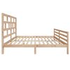 vidaXL Estructura de cama doble sin colchón madera maciza