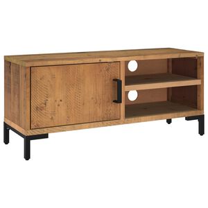 vidaXL Mueble para TV madera maciza de pino marr&oacute;n 90x30x40 cm
