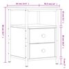 vidaXL Mesitas noche 2 uds madera ingeniería roble Sonoma 34x35,5x50cm