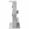 vidaXL Estante de revistas con estante Gris Concreto 70 x 41 x 96 cm