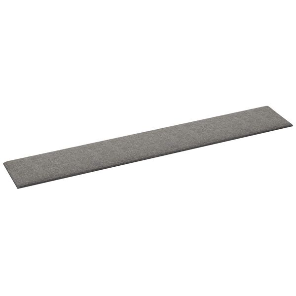 vidaXL Cabecero de Pared 12 pcs Gris Claro 90 x 15 cm tela