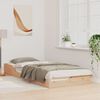 vidaXL Estructura de cama Marrón 80 x 220 cm Madera de pino macizo